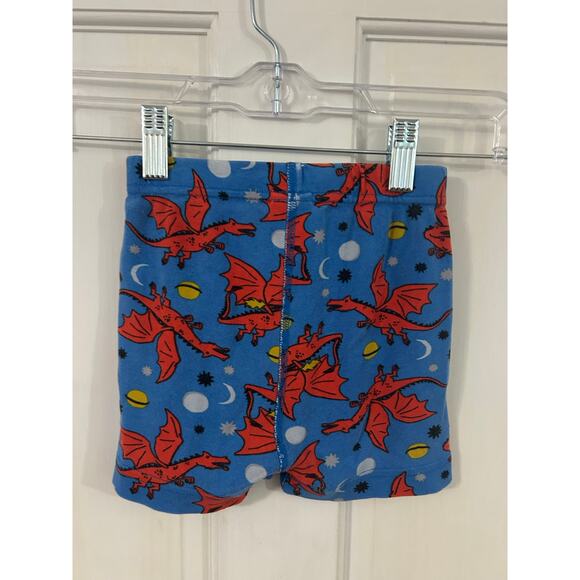 Hanna Andersson Short John Set Blue with Red Dragons Size 5 - Picture 6 of 6